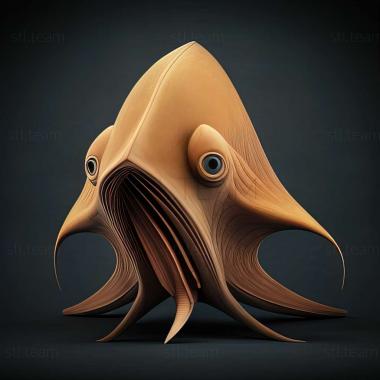 3D модель Psychroteuthis glacialis (STL)